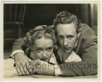 4f1497 PETRIFIED FOREST 8.25x10 still 1936 c/u of Leslie Howard protecting Bette Davis by Van Pelt!