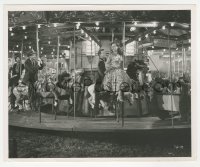 4f1556 STRANGERS ON A TRAIN 8x10 still 1951 Robert Walker stalking Rogers on carousel by Graybill!