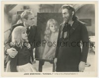 4f1561 SVENGALI 8x10.25 still 1931 John Barrymore, Fletcher & Marian Marsh as Trilby by painting!