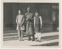 4f1565 TALE OF 2 WORLDS 8x10 still 1921 Wallace Beery in yellowface makeup with two Chinese women!