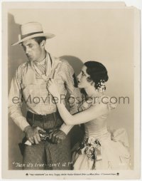 4f1587 VIRGINIAN 8x10.25 still 1929 sexy Mary Brian grabs Gary Cooper & asks him if it's true!