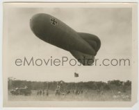 4f1596 WINGS 8x10.25 still 1927 many soldiers coordinating release of giant German zeppelin!