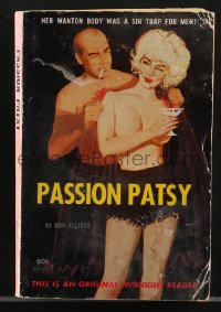 4f1060 PASSION PATSY paperback book 1963 her wanton body was a sin trap for men, sexy cover art!