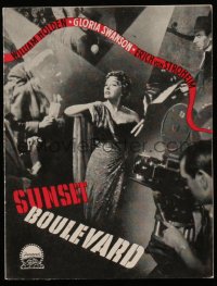 4f1077 SUNSET BOULEVARD Danish program 1951 Gloria Swanson ready for her close up, different!