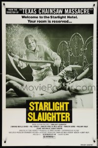 4f0768 EATEN ALIVE 1sh 1977 Tobe Hooper, wild image of sexy bound girl on bed, Starlight Slaughter!