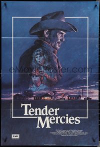 4f0993 TENDER MERCIES English 1sh 1983 Beresford, different Bysouth art of Best Actor Robert Duvall!