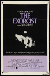 4f0777 EXORCIST 1sh 1974 William Friedkin, Von Sydow, horror classic from William Peter Blatty!