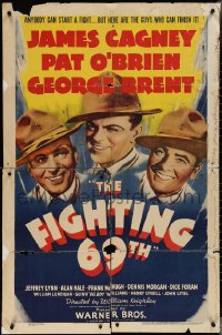 4f0780 FIGHTING 69th 1sh 1940 close-ups of WWI soldiers James Cagney, Pat O'Brien & Dennis Morgan!