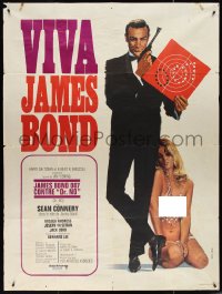 4f0120 DR. NO French 1p R1970 Thos art of Sean Connery as James Bond & sexy blonde!