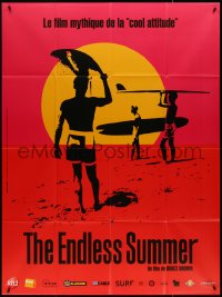 4f0123 ENDLESS SUMMER French 1p R2016 John Van Hamersveld art, Bruce Brown surfing classic!