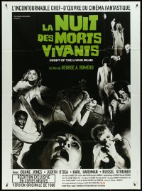 4f0145 NIGHT OF THE LIVING DEAD French 1p R2006 George Romero zombie classic, like the U.S. 1sheet!