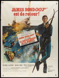 4f0147 ON HER MAJESTY'S SECRET SERVICE French 1p 1969 George Lazenby's only appearance as James Bond