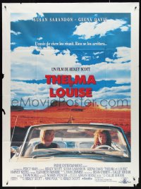 4f0160 THELMA & LOUISE French 1p 1991 Susan Sarandon, Geena Davis, Ridley Scott feminist classic!