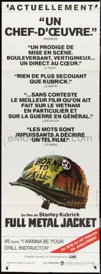 4f0100 FULL METAL JACKET French door panel 1987 Stanley Kubrick Vietnam War movie, Philip Castle art!