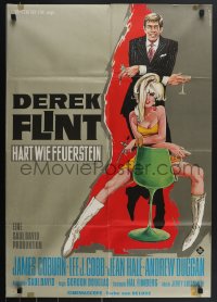 4f0345 IN LIKE FLINT German 1967 secret agent James Coburn & Jean Hale by Klaus Rutters!