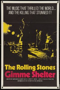 4f0795 GIMME SHELTER int'l 1sh 1971 Rolling Stones out of control rock & roll concert!