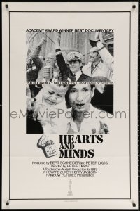 4f0811 HEARTS & MINDS 1sh 1975 Davis, documentary about the origins and end of the Vietnam War!