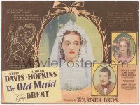 4f0294 OLD MAID herald 1939 bride Bette Davis + Miriam Hopkins & George Brent, ultra rare!