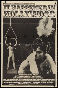 4f0833 IT HAPPENED IN HOLLYWOOD 22x34 special 1973 Melissa Hall as Felicity Split , circus image!