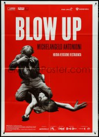 4f0191 BLOW-UP Italian 1p R2017 Michelangelo Antonioni, Hemmings straddles sexy Verushka!