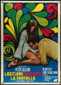 4f0218 I LOVE YOU, ALICE B. TOKLAS Italian 1p 1968 Peter Sellers & Leigh Taylor-Young, Ferrini art!