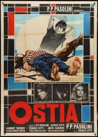 4f0436 OSTIA Italian 1p 1970 written by Pier Paolo Pasolini, brothers in love with same girl!