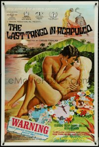 4f0848 LAST TANGO IN ACAPULCO 1sh 1975 Becky Sharpe, Bill Cable, sexy different artwork!