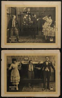 4f0662 BEWARE OF BOARDERS 2 LCs 1918 Mack Sennett, Chester Conklin, Ford Sterling, ultra rare!