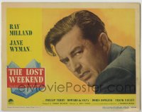 4f0524 LOST WEEKEND LC #2 1945 best close up of alcoholic Ray Milland, directed by Billy Wilder!