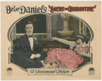 4f0525 LOVERS IN QUARANTINE LC 1925 great image of Bebe Daniels flirting with Harrison Ford, rare!