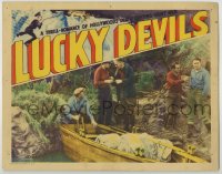 4f0526 LUCKY DEVILS LC 1933 William Boyd & young Lon Chaney Jr. as Hollywood stunt men, ultra rare!