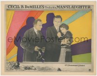 4f0529 MANSLAUGHTER LC 1922 Meighan shields Leatrice Joy about to be arrested, Cecil B. DeMille