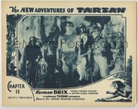 4f0533 NEW ADVENTURES OF TARZAN chapter 11 LC 1935 Herman Brix surrounded by expedition members!