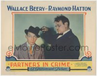 4f0540 PARTNERS IN CRIME LC 1928 Wallace Beery bonking Raymond Hatton on the head, ultra rare!