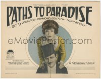 4f0469 PATHS TO PARADISE TC 1925 pretty Betty Compson with dapper Raymond Griffith, ultra rare!