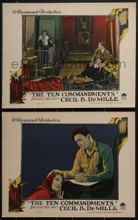 4f0679 TEN COMMANDMENTS 2 LCs 1923 Leatrice Joy, Richard Dix + Naldi & La Rocque, Cecil B. DeMille!