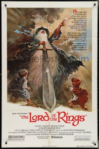 4f0859 LORD OF THE RINGS 1sh 1978 Ralph Bakshi cartoon from J.R.R. Tolkien, Tom Jung art!