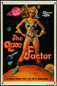 4f0863 LOVE FACTOR 1sh 1975 bedroom romp thru the fifth dimension, sexcitement in time & space!