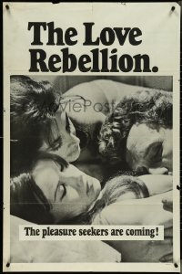 4f0869 LOVE REBELLION 1sh 1965 Joseph Sarno, Ginger Stevens, the pleasure seekers are coming!