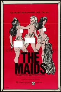 4f0878 MAIDS 1sh 1973 Jack Jackson, Uschi Digard, art of sexy sinuous servants!