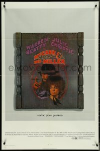 4f0891 McCABE & MRS. MILLER 1sh 1971 Robert Altman, Warren Beatty, Julie Christie, Amsel art!