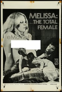 4f0893 MELISSA: THE TOTAL FEMALE 1sh 1970 Nancy Gresham, sexy Ann Bang, great topless image!