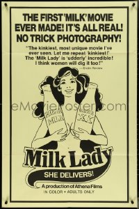 4f0899 MILK LADY 1sh 1970s sexploitation, no trick photography, udderly incredible!