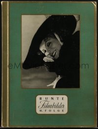 4f0285 BUNTE FILMBILDER II. FOLGE German cigarette card album 1930s 250 cards w/ color frames!