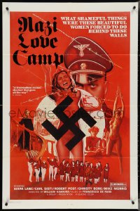 4f0913 NAZI LOVE CAMP 1sh 1977 classic bad taste image of tortured girls & swastika!