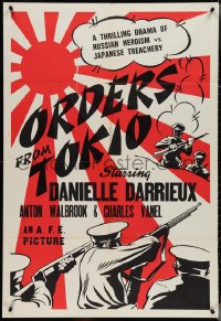 4f0930 ORDERS FROM TOKYO 1sh 1941 Japanese vs Russians, cool artwork!