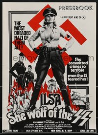 4f0396 ILSA SHE WOLF OF THE SS pressbook 1974 Dyanne Thorne, Nazi so terrible even the SS feared her