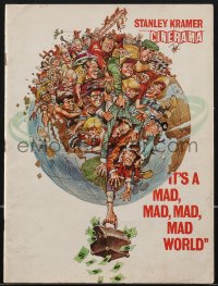 4f0387 IT'S A MAD, MAD, MAD, MAD WORLD Cinerama souvenir program book 1964 cool art by Jack Davis!