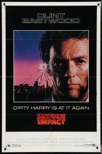 4f0984 SUDDEN IMPACT 1sh 1983 Clint Eastwood is at it again as Dirty Harry, great close-up image!