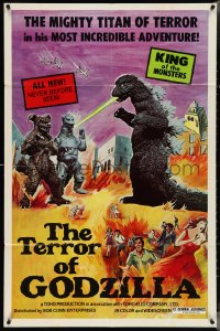 4f0997 TERROR OF GODZILLA 1sh 1977 Mekagojira no gyakushu, Toho, Godzilla, Ishiro Honda sci-fi!